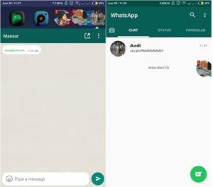 cara membuat buuble chat chat melayang balon chat di whatsapp