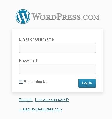 membuat website gratis wordpress login