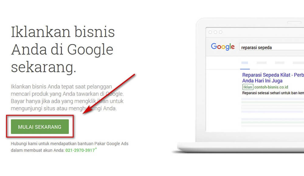 cara mendaftar google ads
