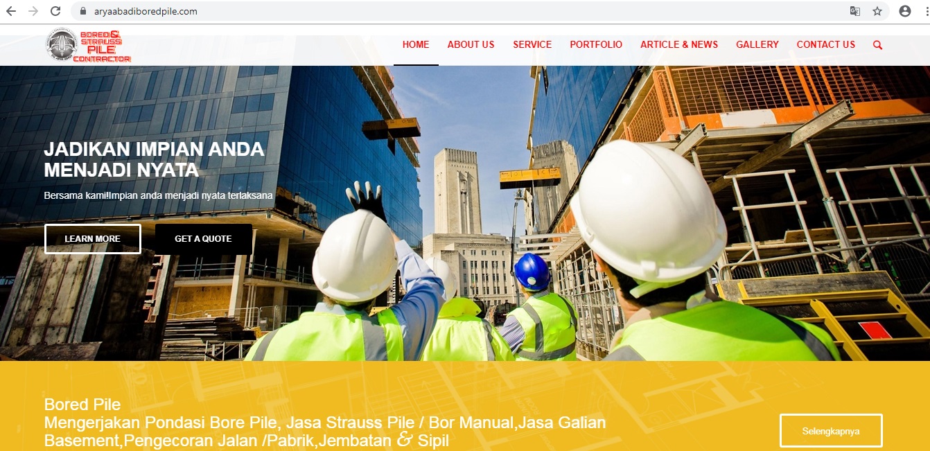 jasa strauss pile jakarta