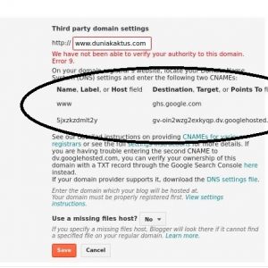 cara membuat blog gratis blogspot dengan domain sendiri