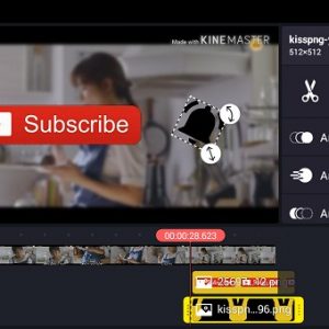 Cara Membuat Animasi Tombol Subscribe Youtube dan Lonceng dengan di HP (1)