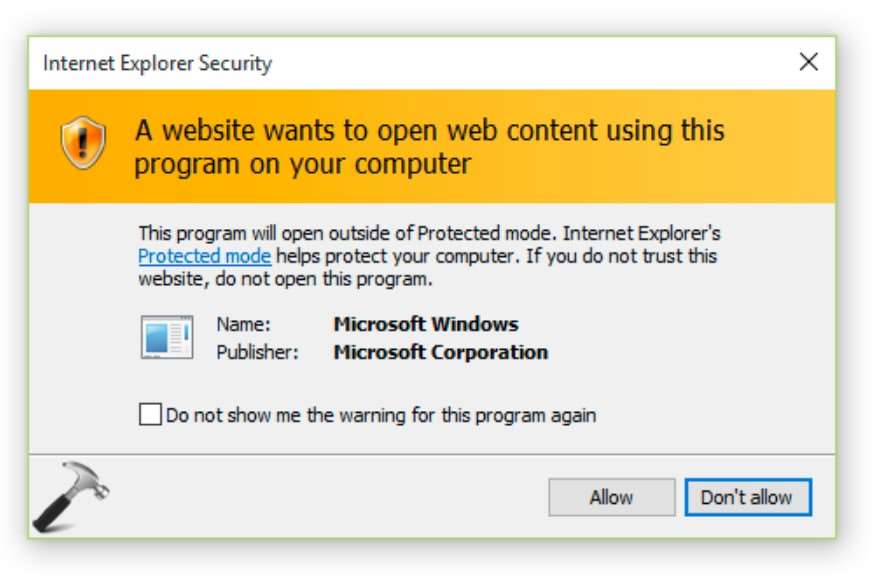 A Website Wants to Open this Application